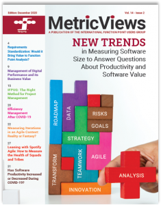 IFPUG Metric Views | Vol. 14th | Issue 2 - December/2020 - Author: Carlos Eduardo Vazquez